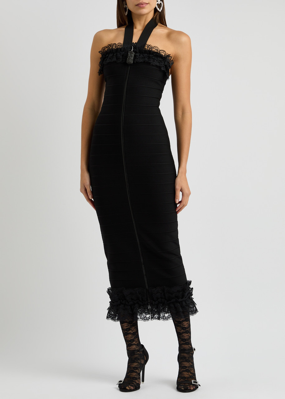 Self-portrait X Christopher Kane Lace-trimmed Midi Dress - 2