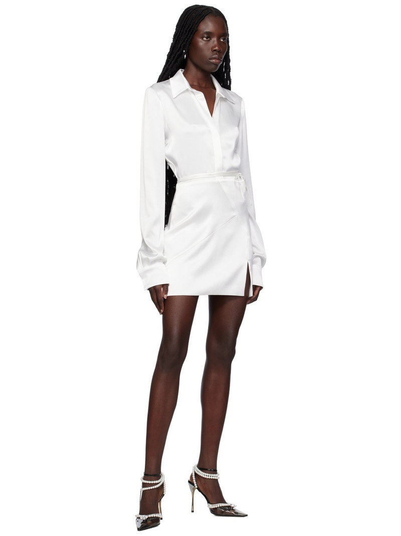 MACH & MACH White Karma Flower Minidress outlook