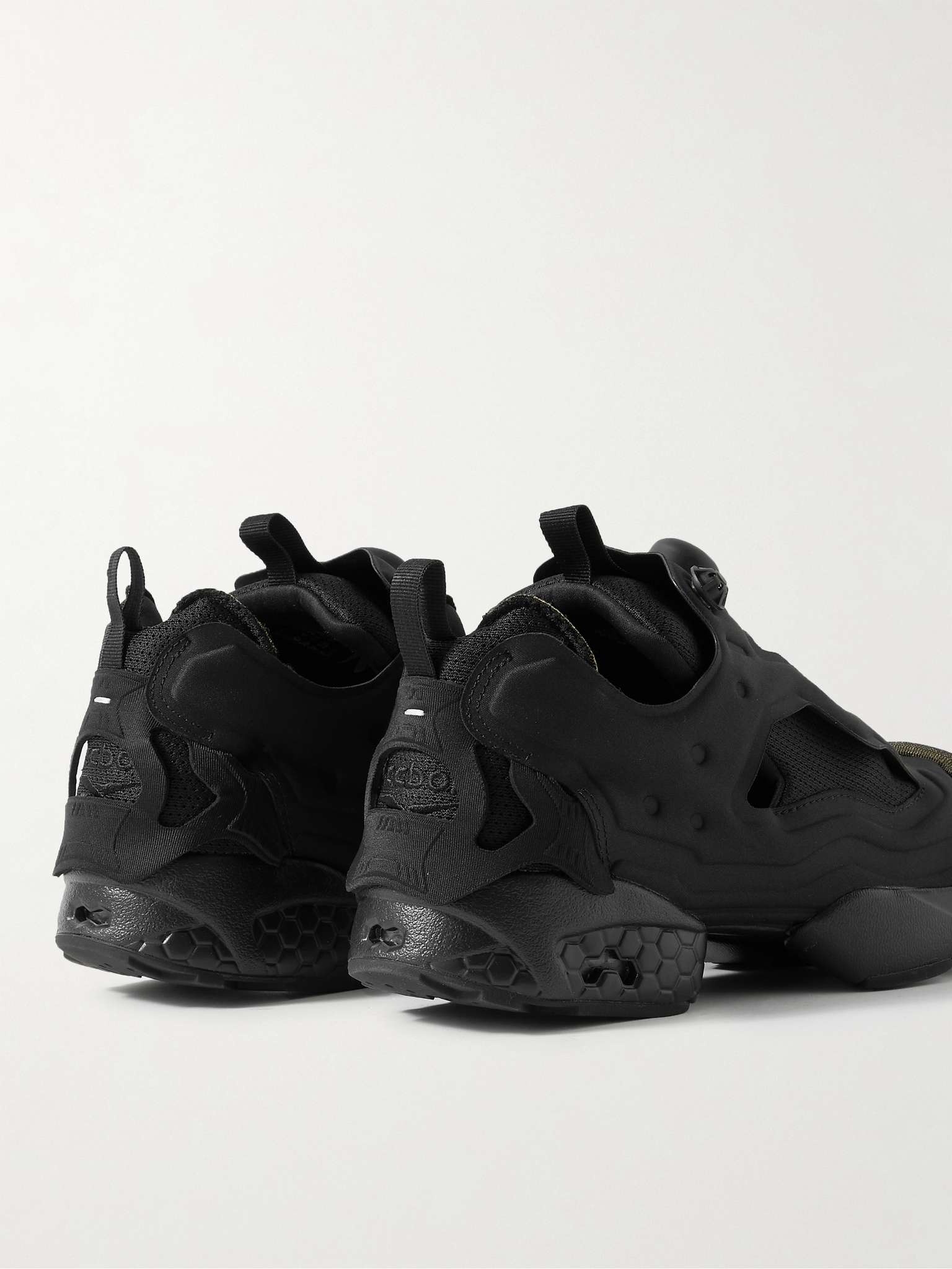 + Maison Margiela Project 0 Memory Of Leather-Trimmed Neoprene and Mesh Sneakers - 5