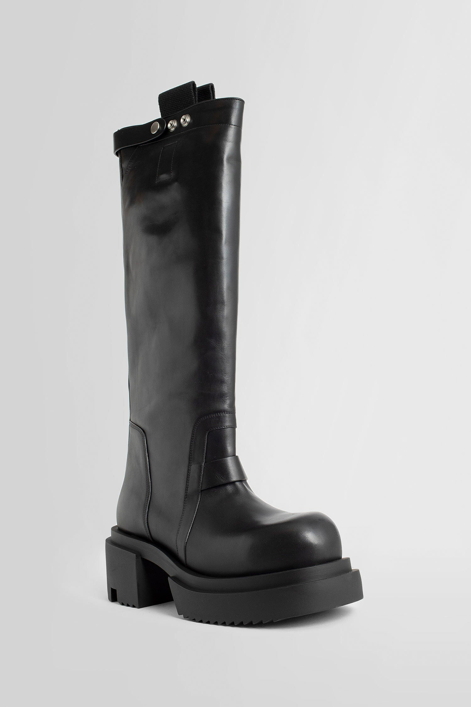 RICK OWENS MAN BLACK BOOTS - 2