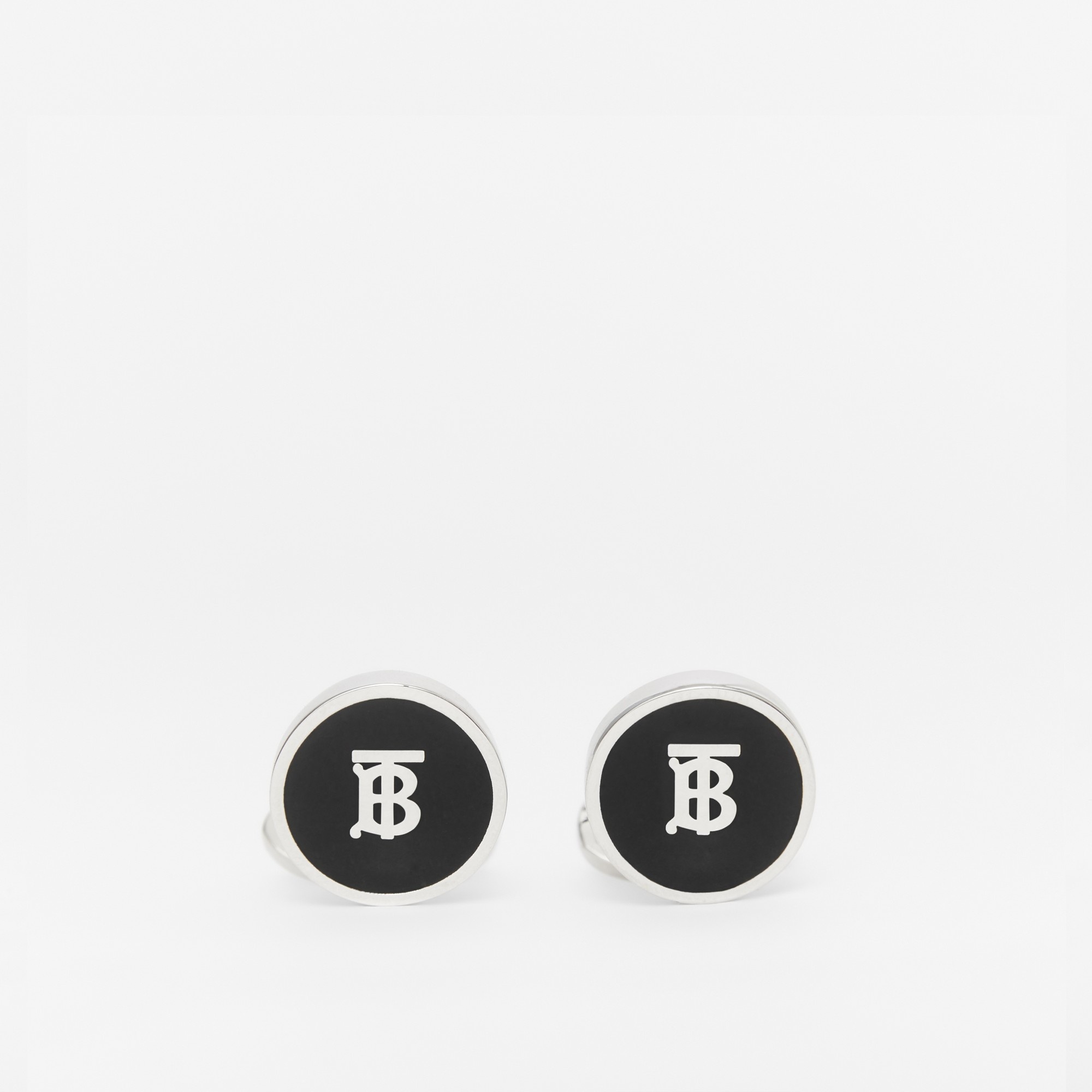 Monogram Motif Palladium-plated Cufflinks - 1