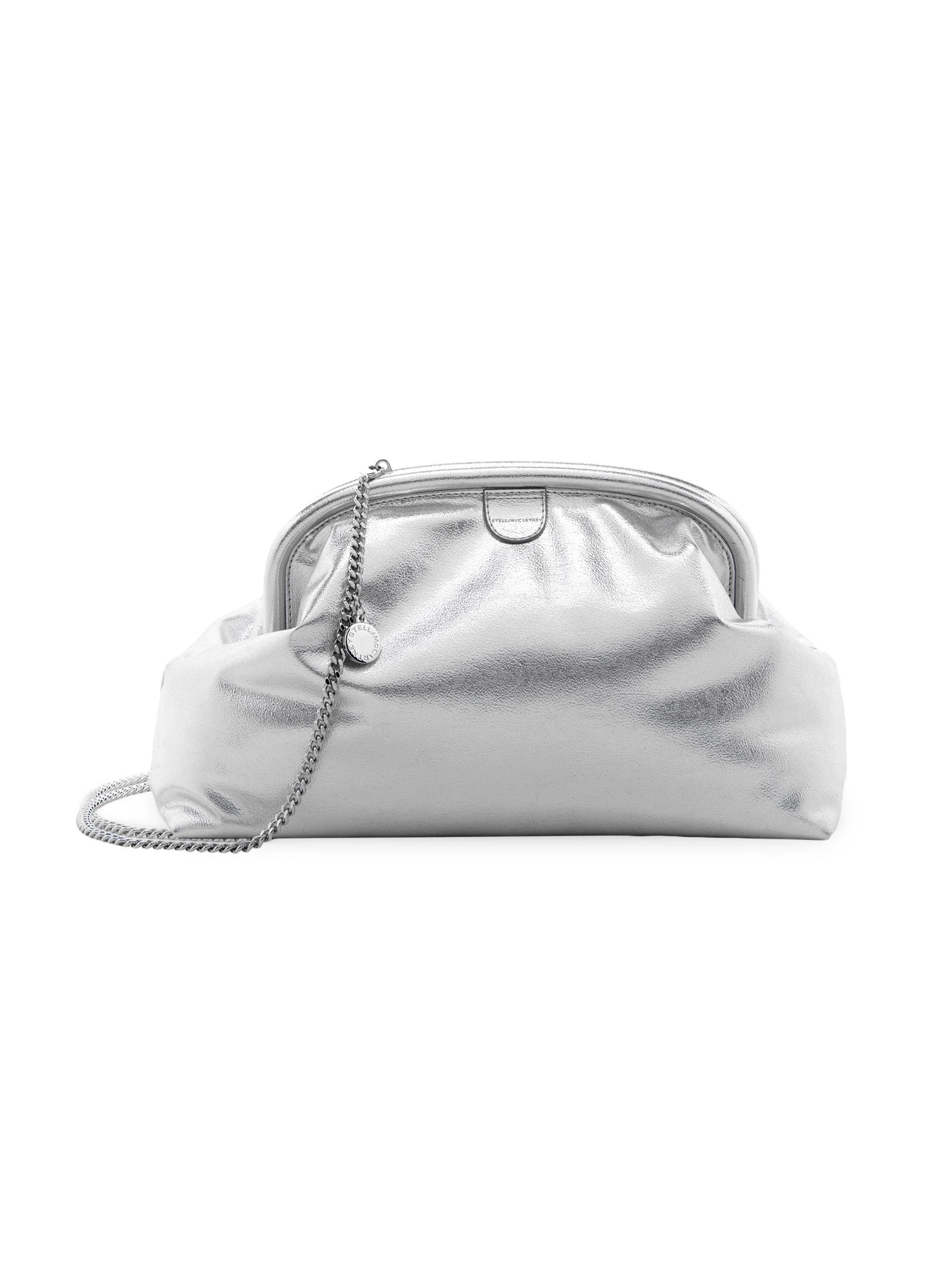Women's Falabella Metallic Pouch - Silver - 1