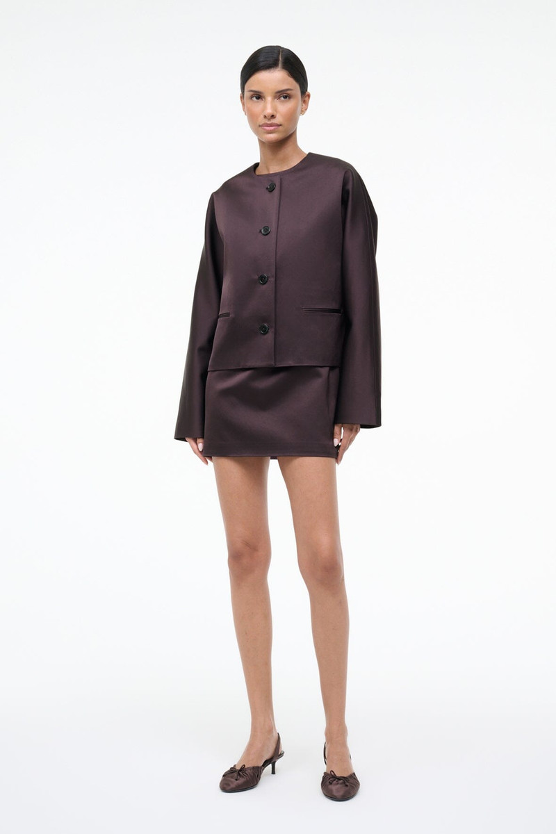 STAUD LIZ CROPPED JACKET EARTH 5