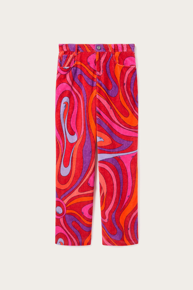 MARMO PRINT WIDE LEG PANTS 1