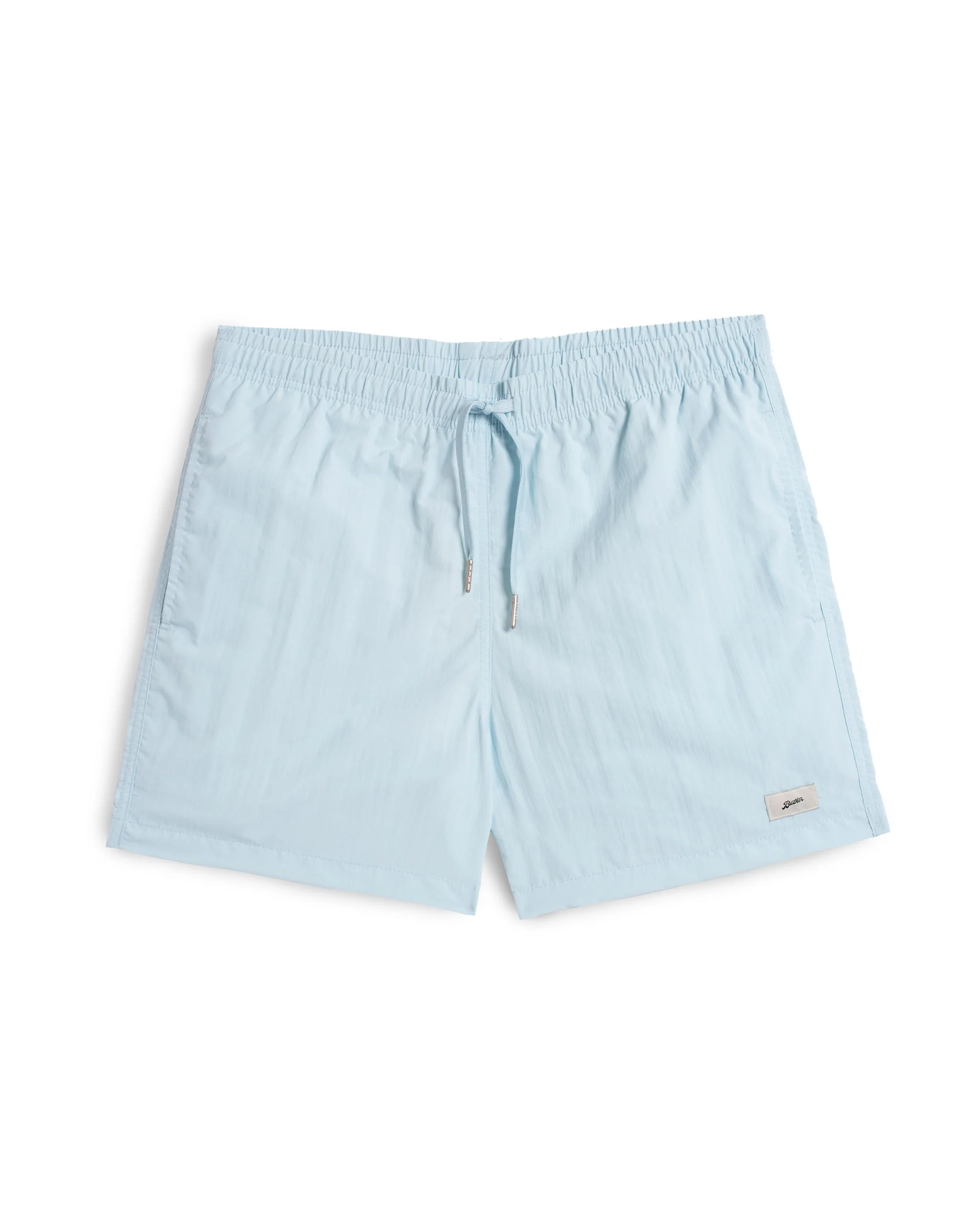 Solid Baby Blue Swim Trunk - 1