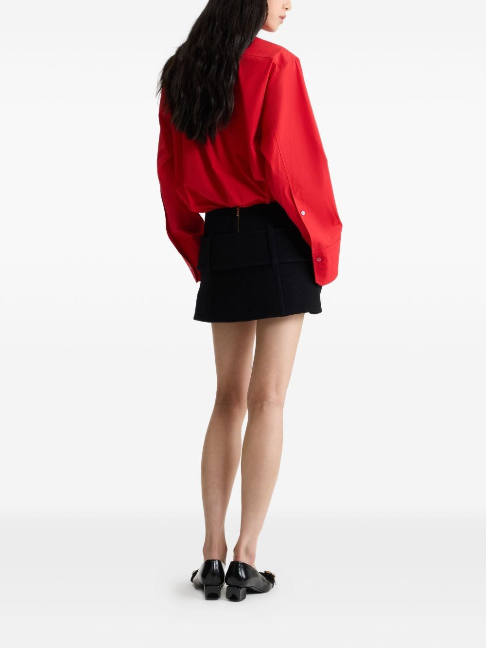 Miniskirt with boiled wool belt - 3