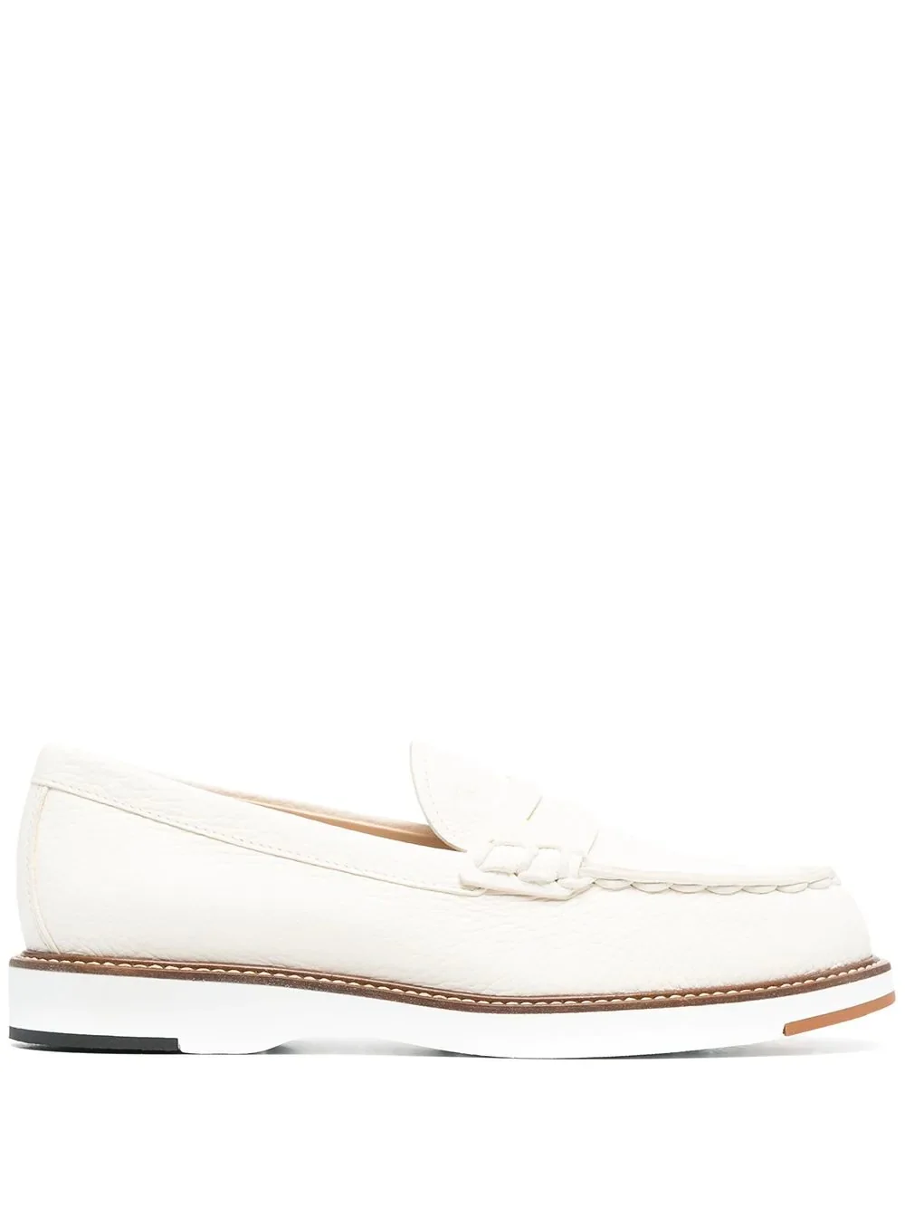 panelled chunky-sole loafers - 1