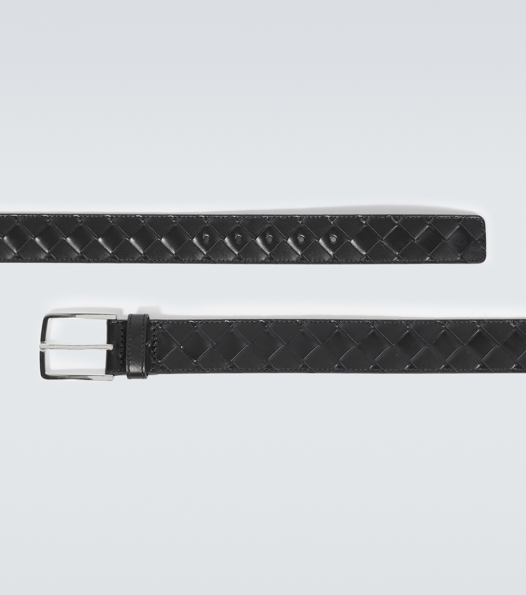 Intrecciato leather belt - 4