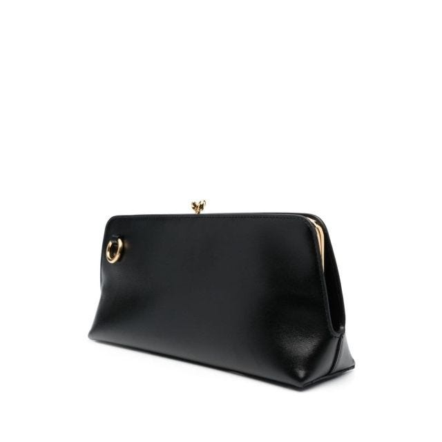 Black leather Goji shoulder bag - 3