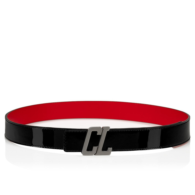 Christian Louboutin Happy Rui Cl Logo Belt Black outlook