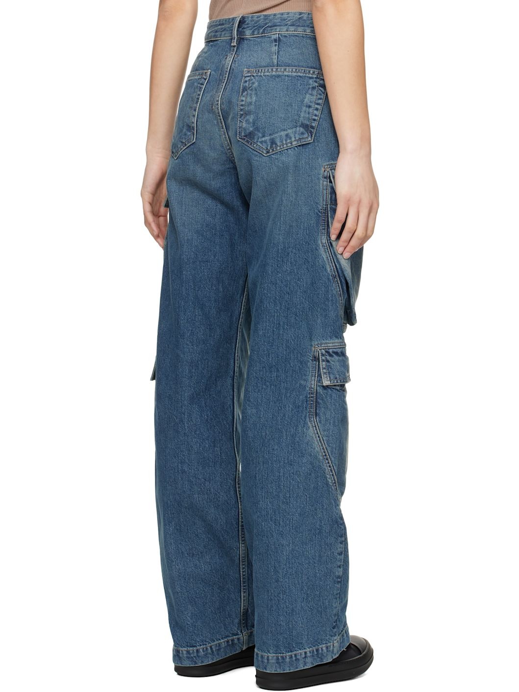 Blue Hollywood Double Cargo Jeans - 3
