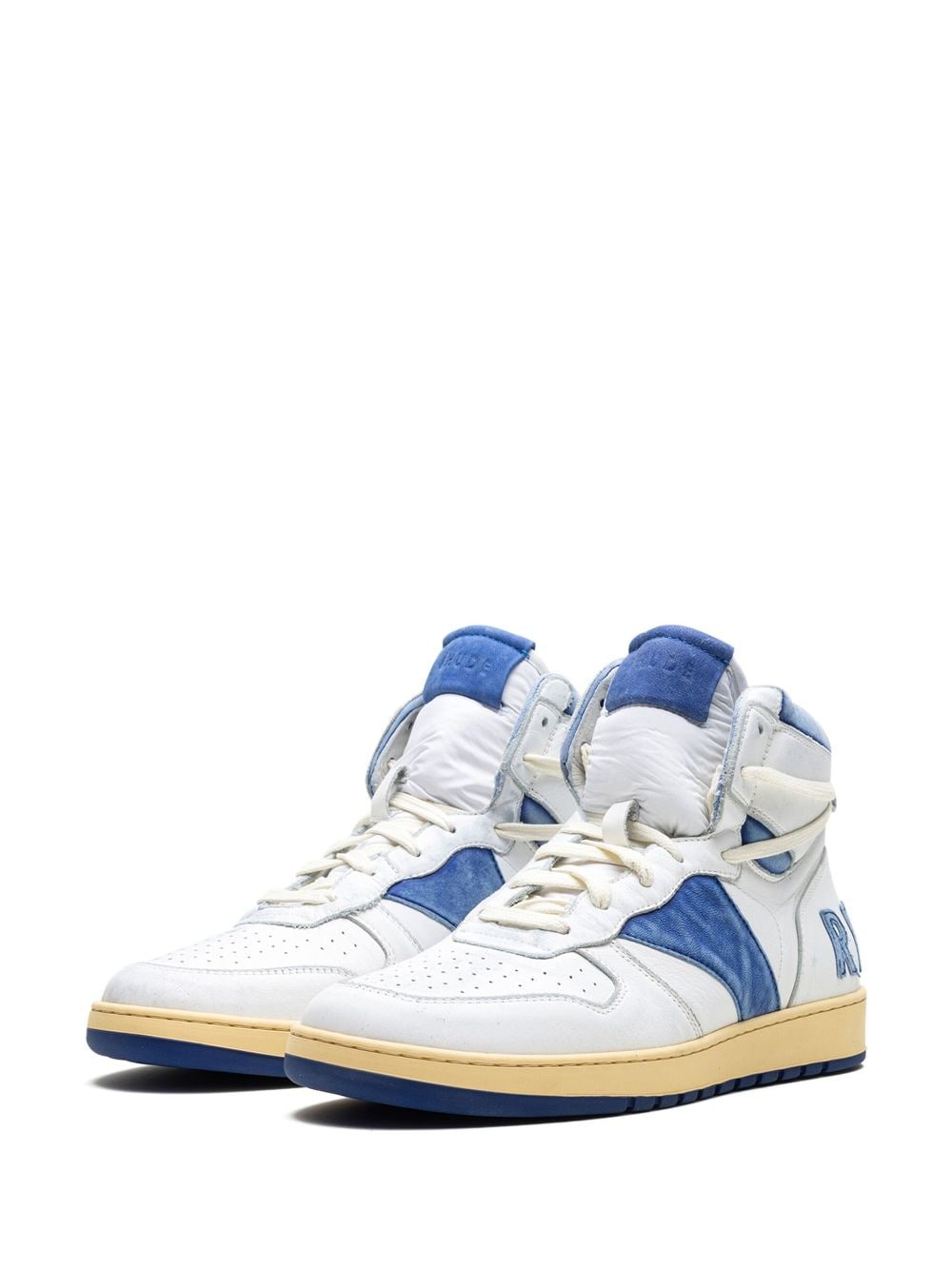 Rhecess "White/Royal Blue" high-top sneakers - 4