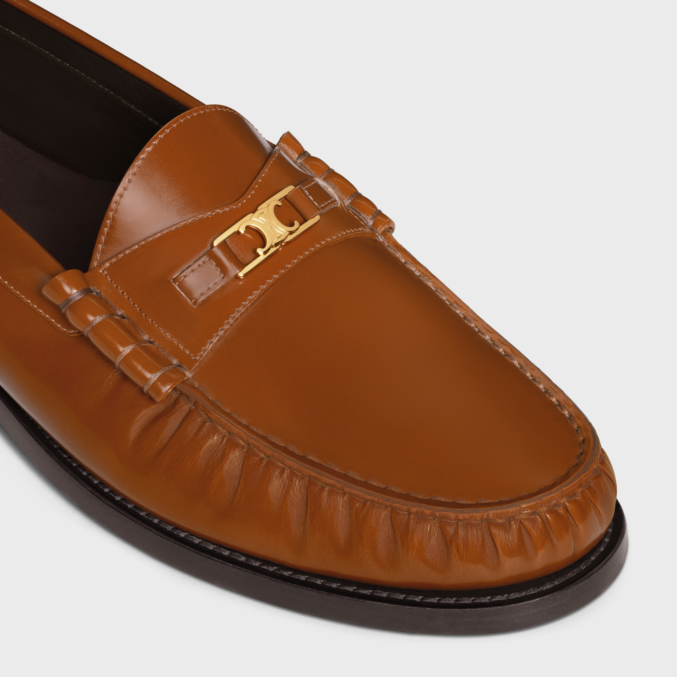 CELINE LUCO TRIOMPHE LOAFER IN POLISHED BULL - 4