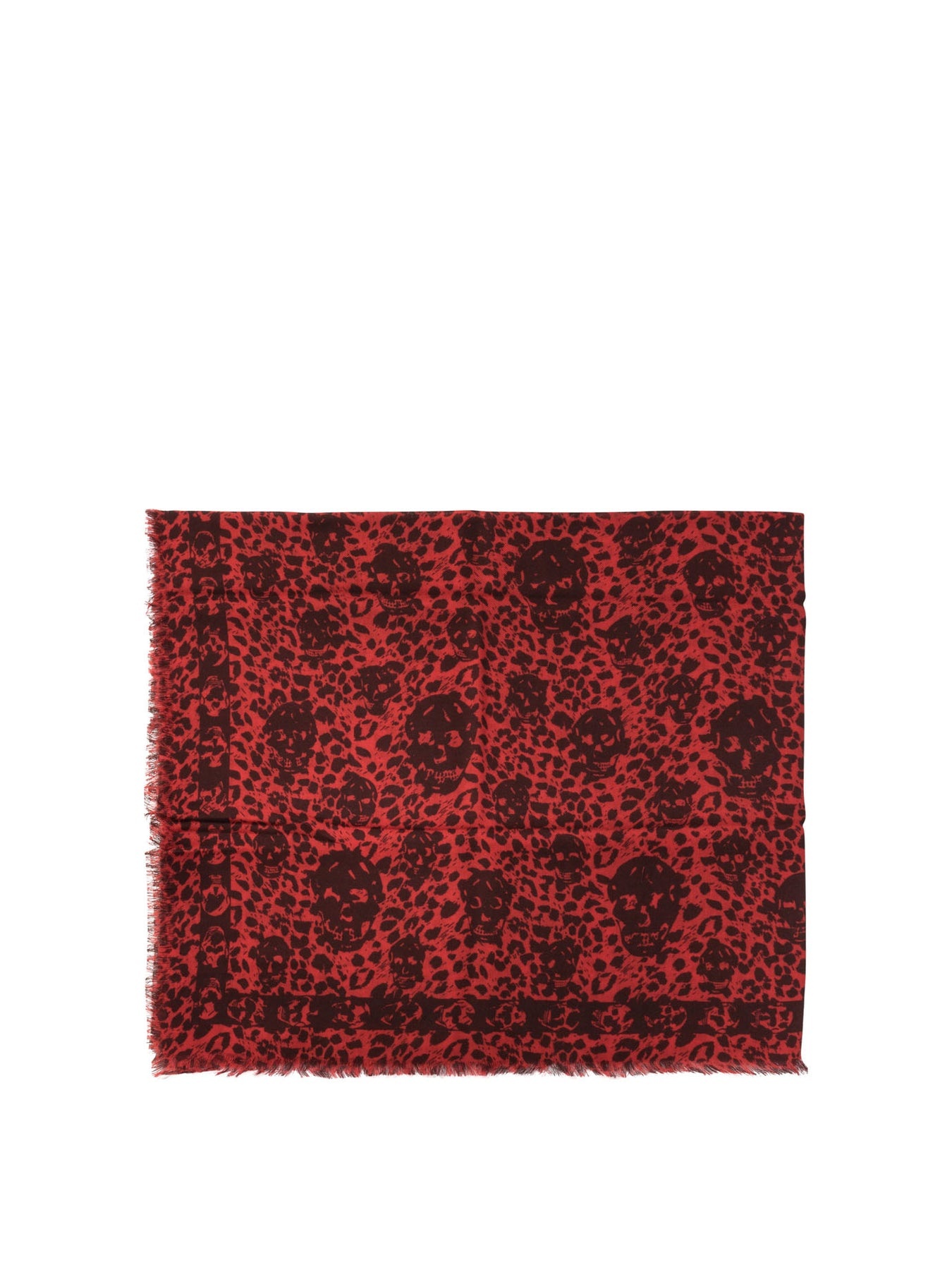 Leopard Skull Scarves Red - 1