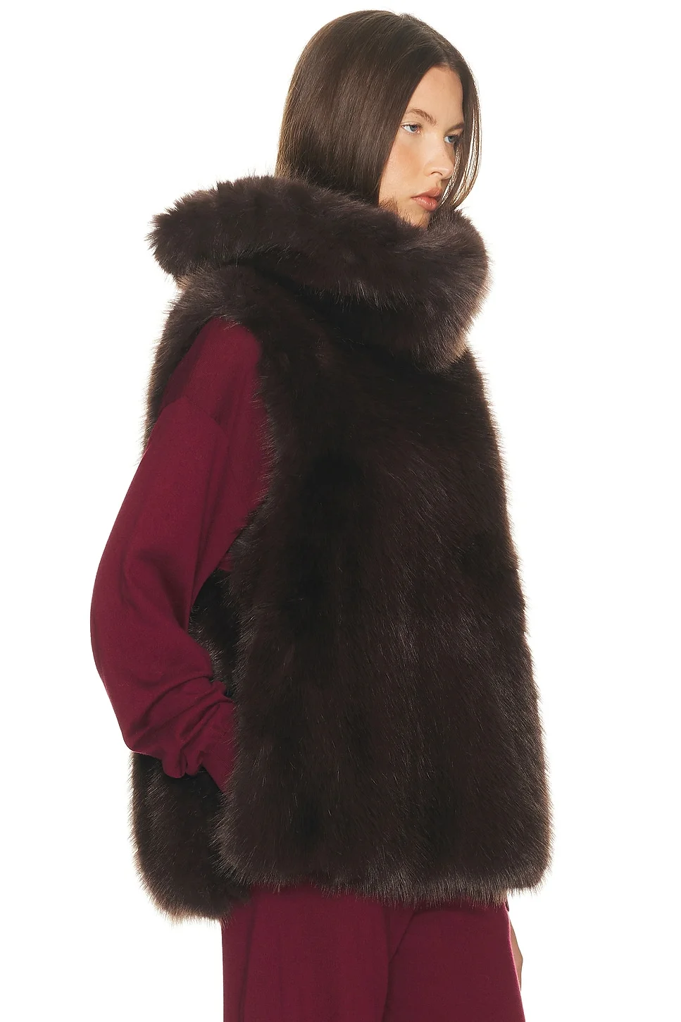 Faux Fox Gilet - 1