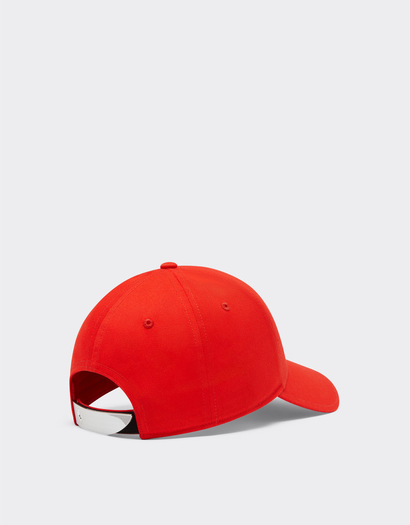 Baseball cap with embroidered Ferrari logo 3