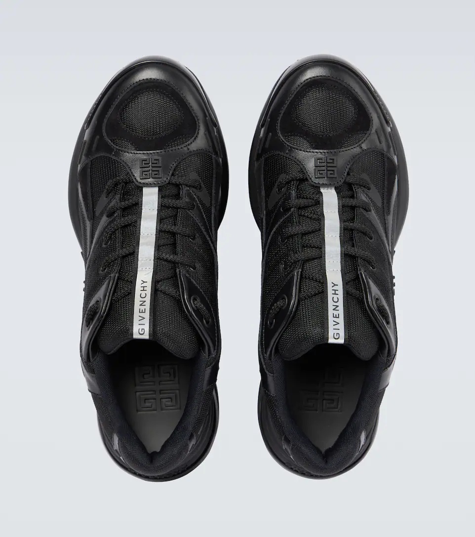 Giv 1 leather and mesh sneakers - 4