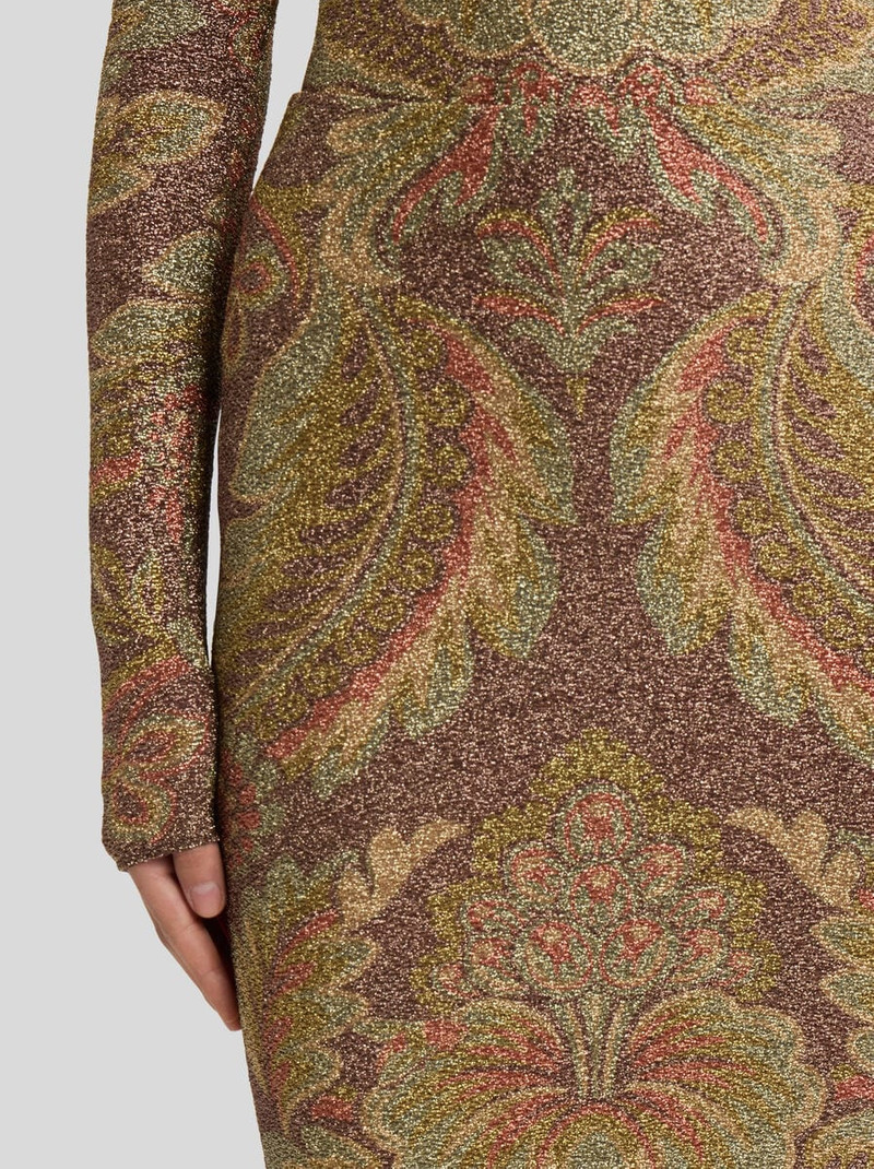 Etro JERSEY MIDI SKIRT WITH FLORAL MOTIF outlook