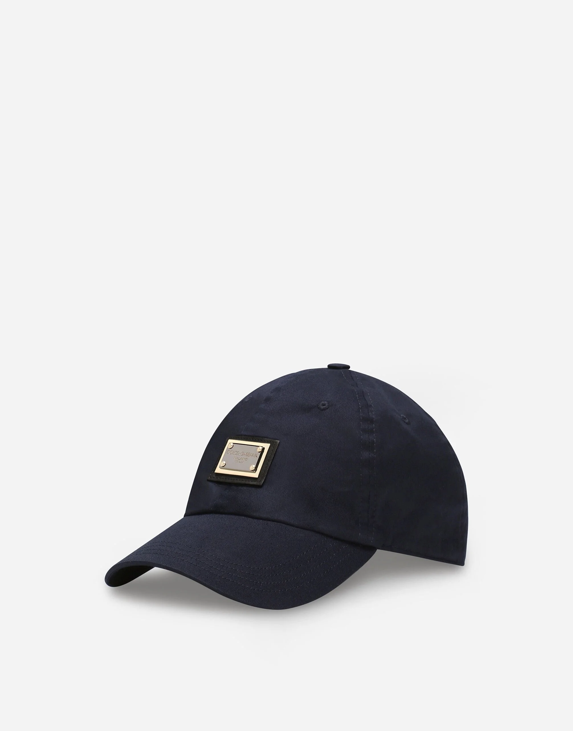 Cotton baseball cap with logo tag - 1