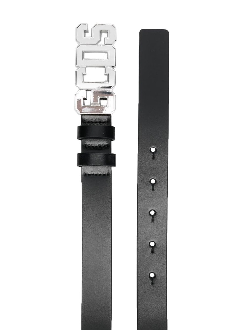 GCDS logo-plaque belt outlook