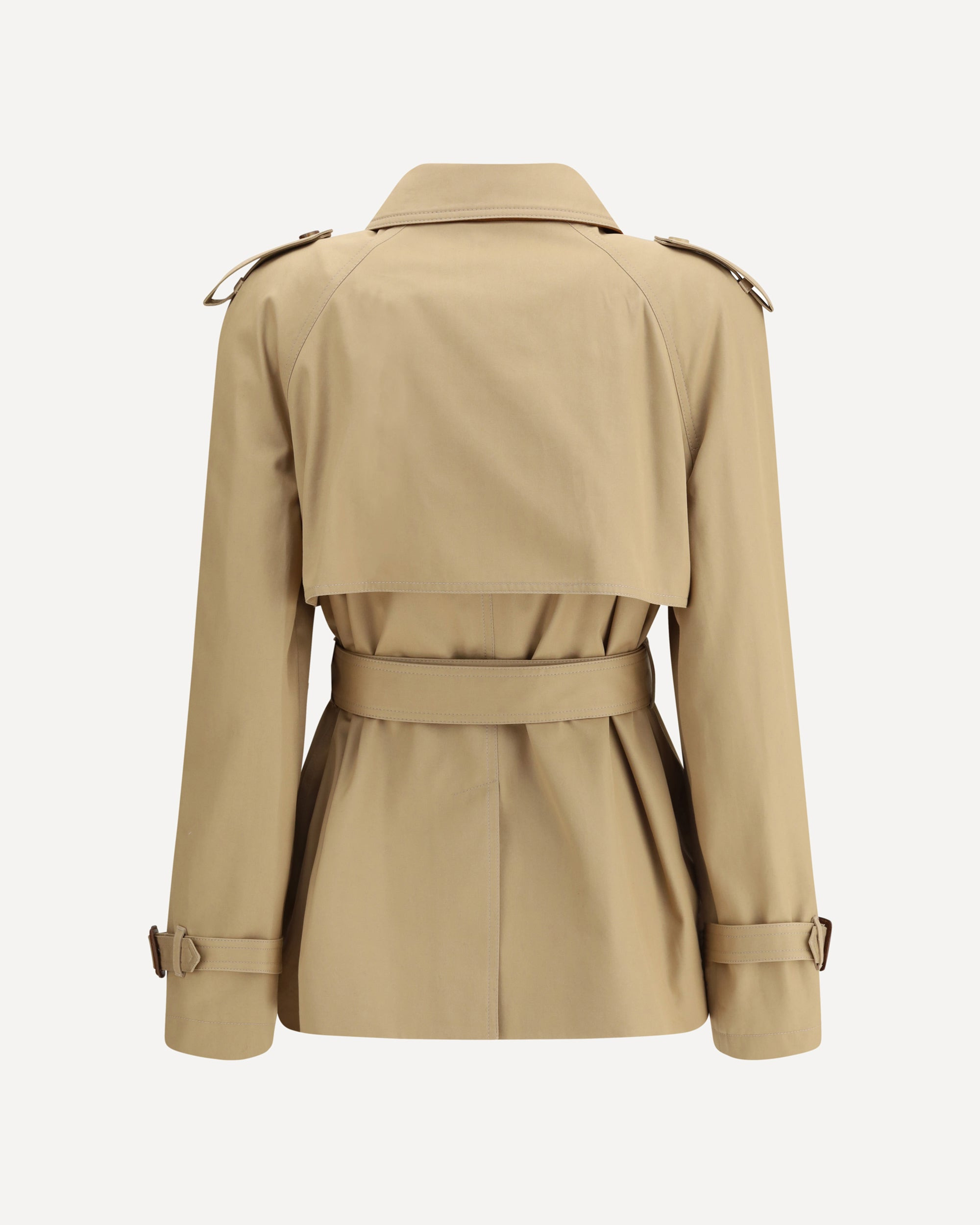 Short cotton gabardine Trench Coat - 2