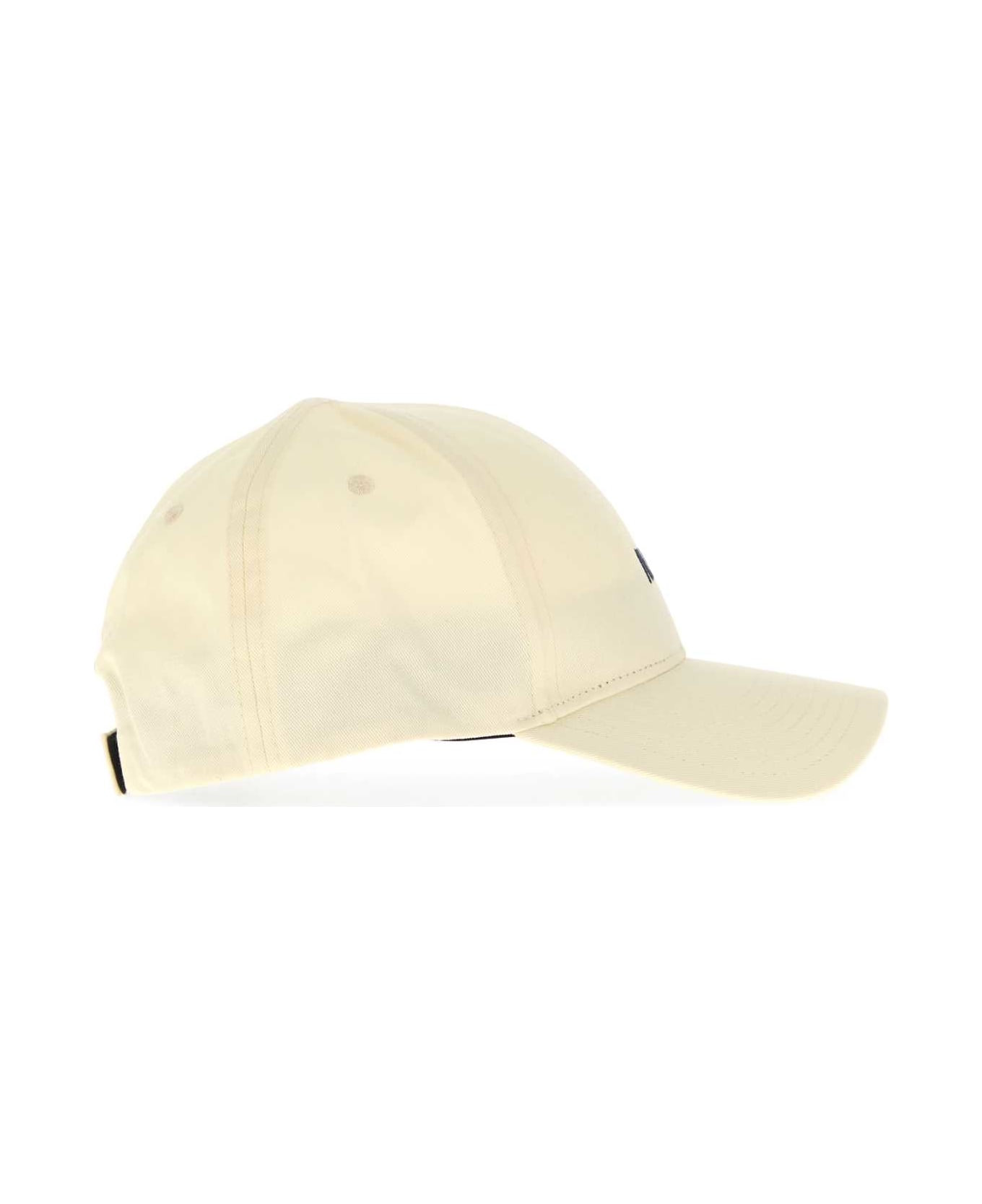 Cream Cotton Baseball Cap - 2