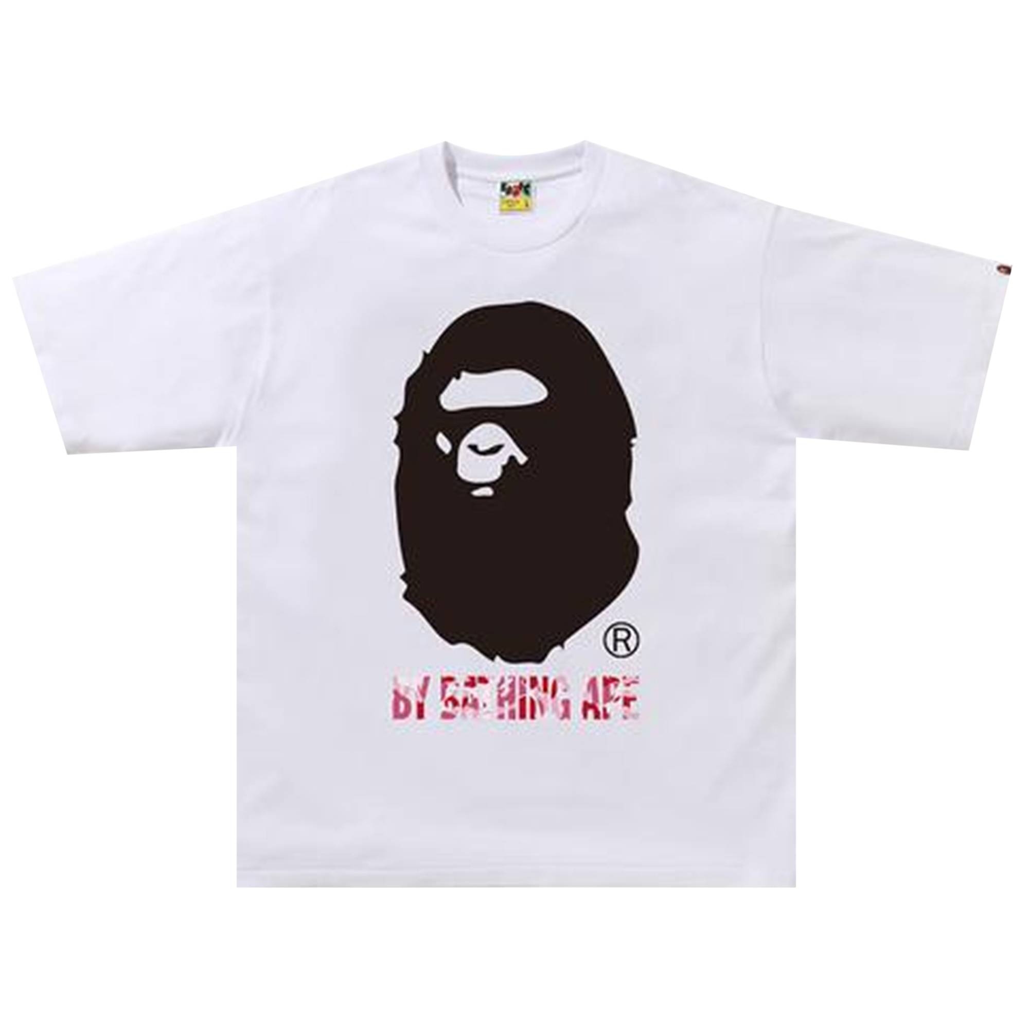 BAPE ABC Camo RLX Tee 'White/Pink' - 1