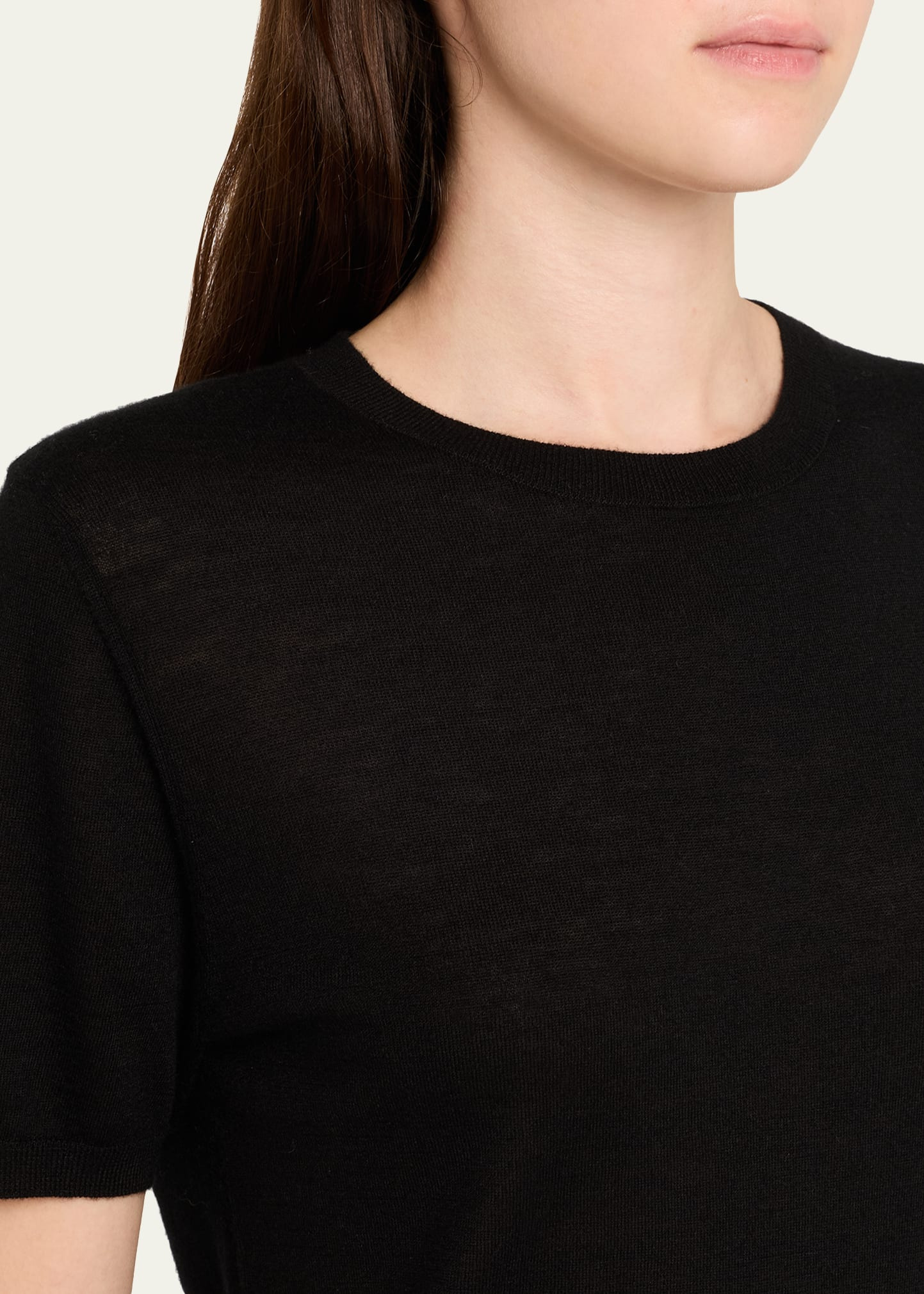 Delila Cashmere Crewneck T-Shirt - 5
