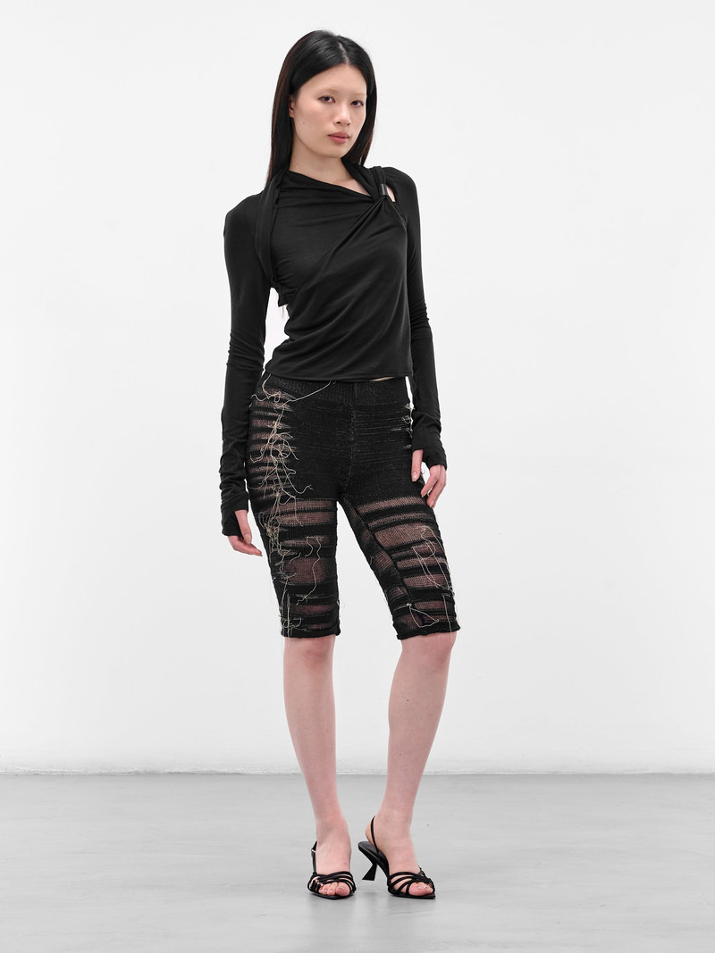 HYEIN SEO Black Tied Draping Long Sleeve outlook