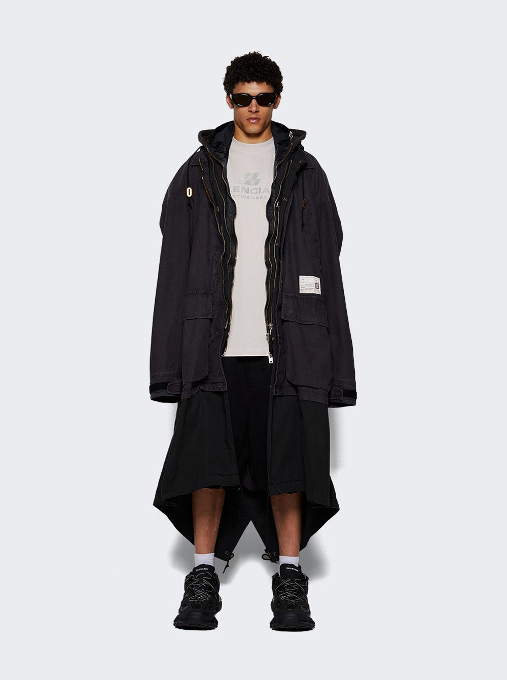 Quadruple Layered Coat Black - 5