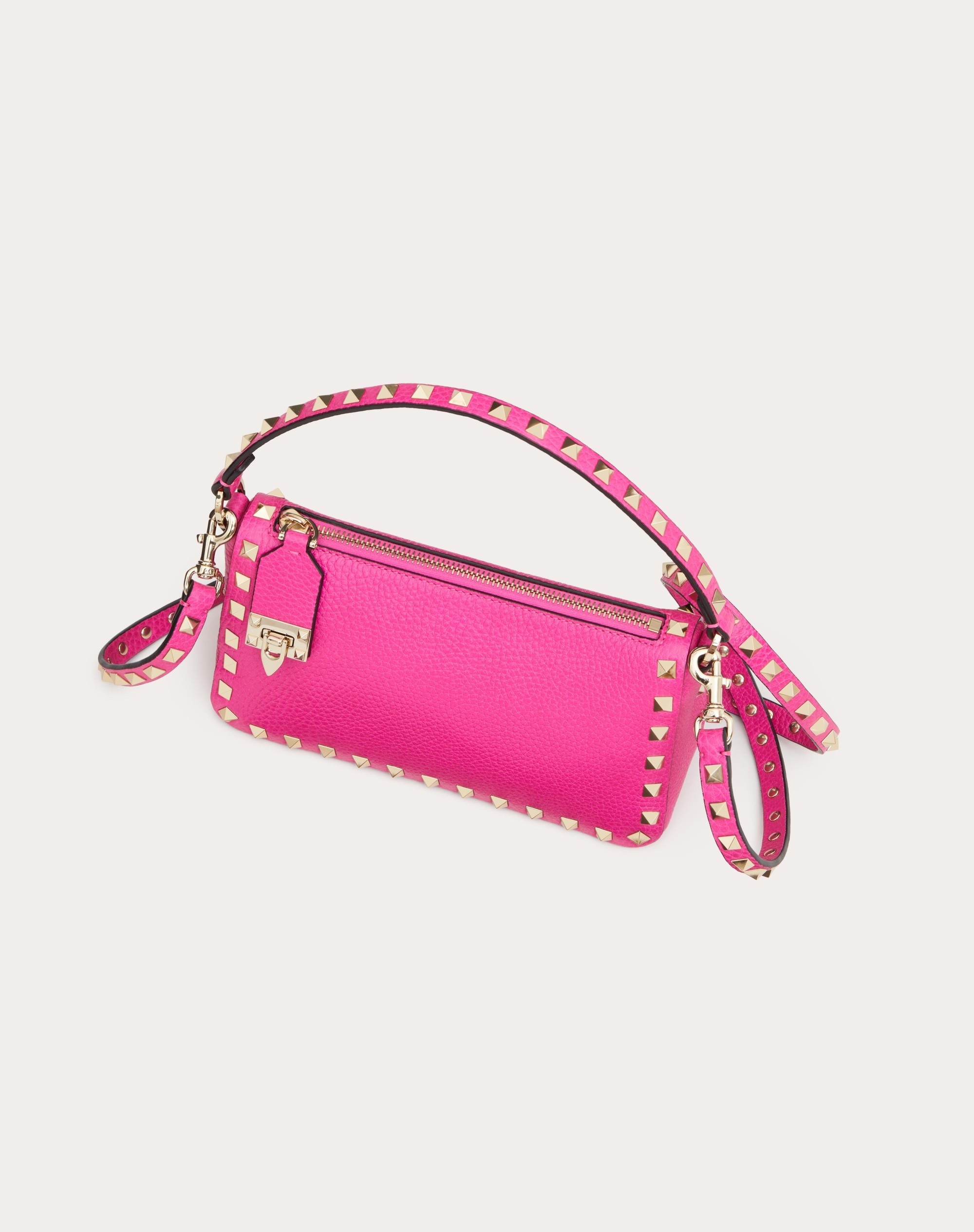 SMALL ROCKSTUD GRAINY CALFSKIN CROSSBODY BAG - 6