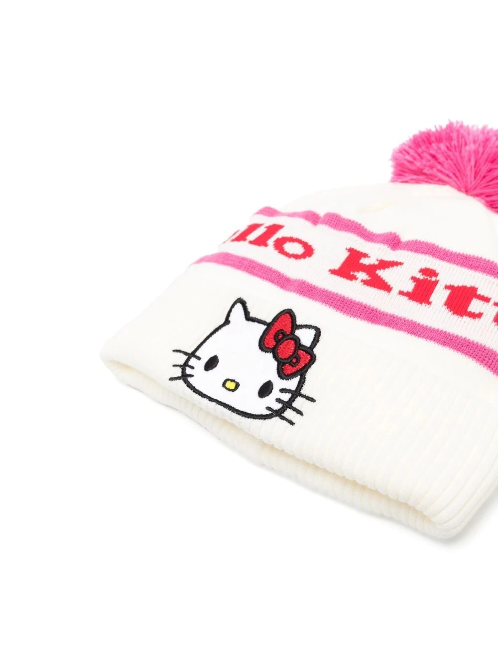 x Hello Kitty logo-patch beanie - 2