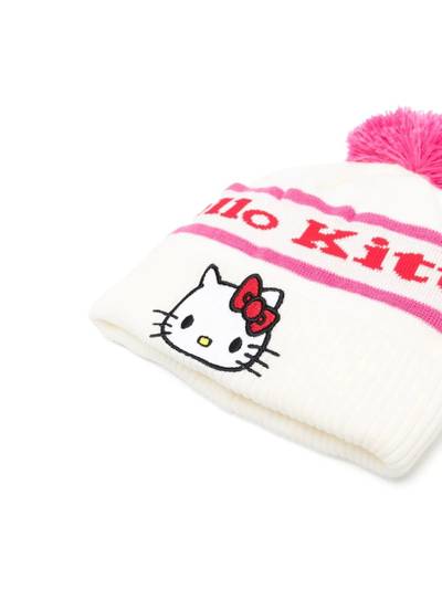 GCDS x Hello Kitty logo-patch beanie outlook