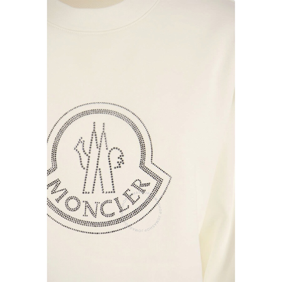 その他 MONCLER Logo sweatshirt with crystals (J20938G00040 033) Moncler Logo Sweatshirt With Crystals In Black | ModeSens