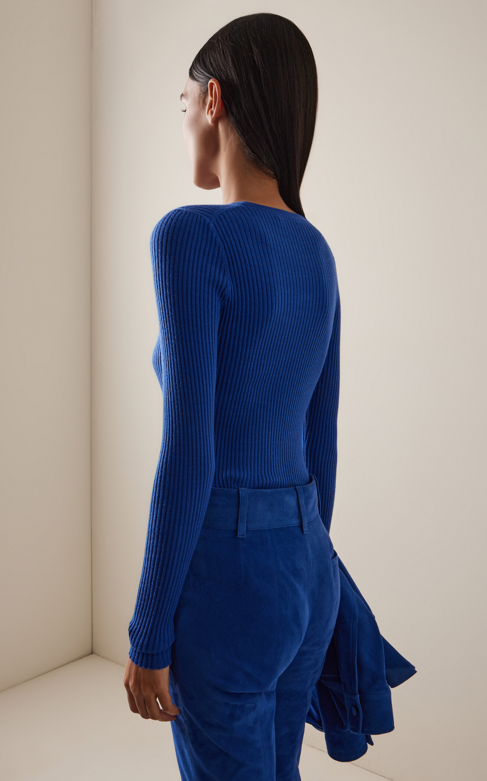 Browning Knit Cashmere-Silk Top blue - 4