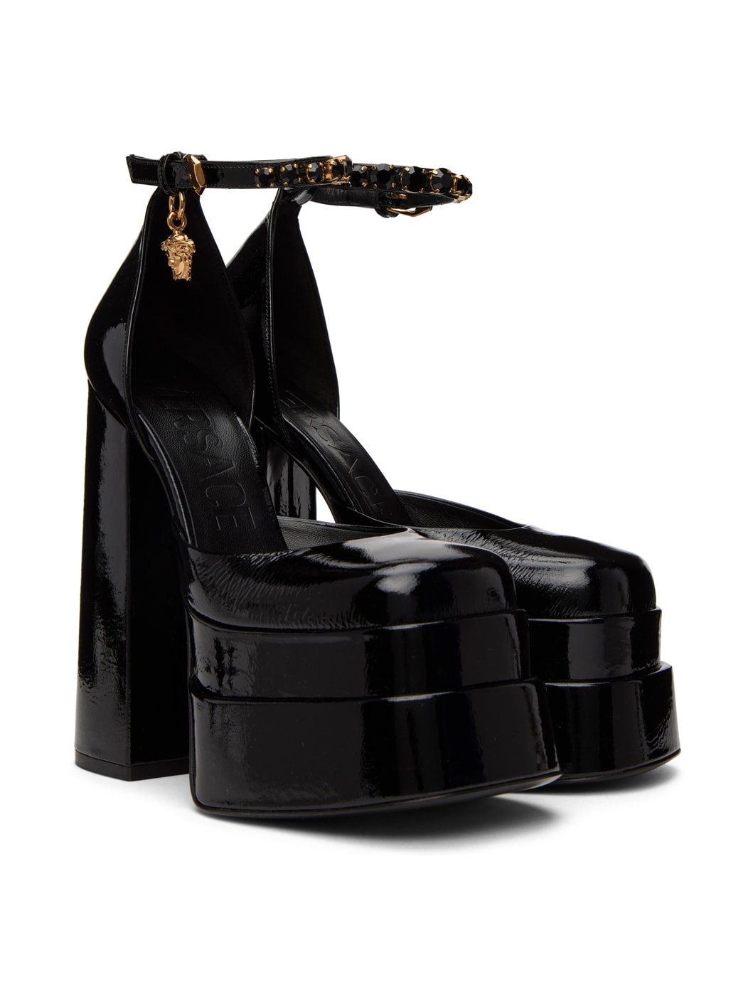 Black Aevitas Platform Heels - 4