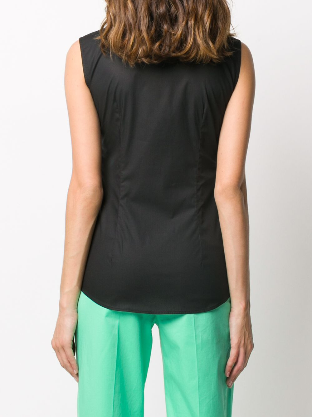 sleeveless embellished shirt - 4