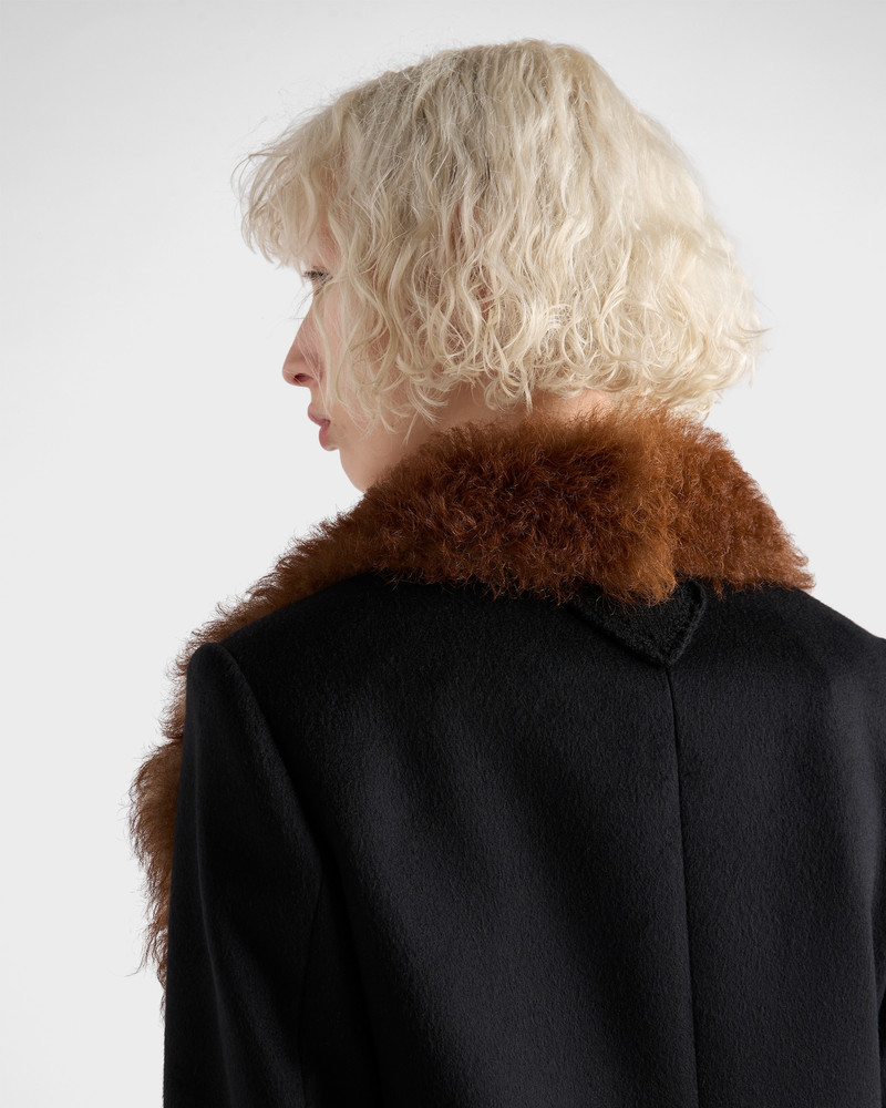 Double-breasted cashmere coat 4