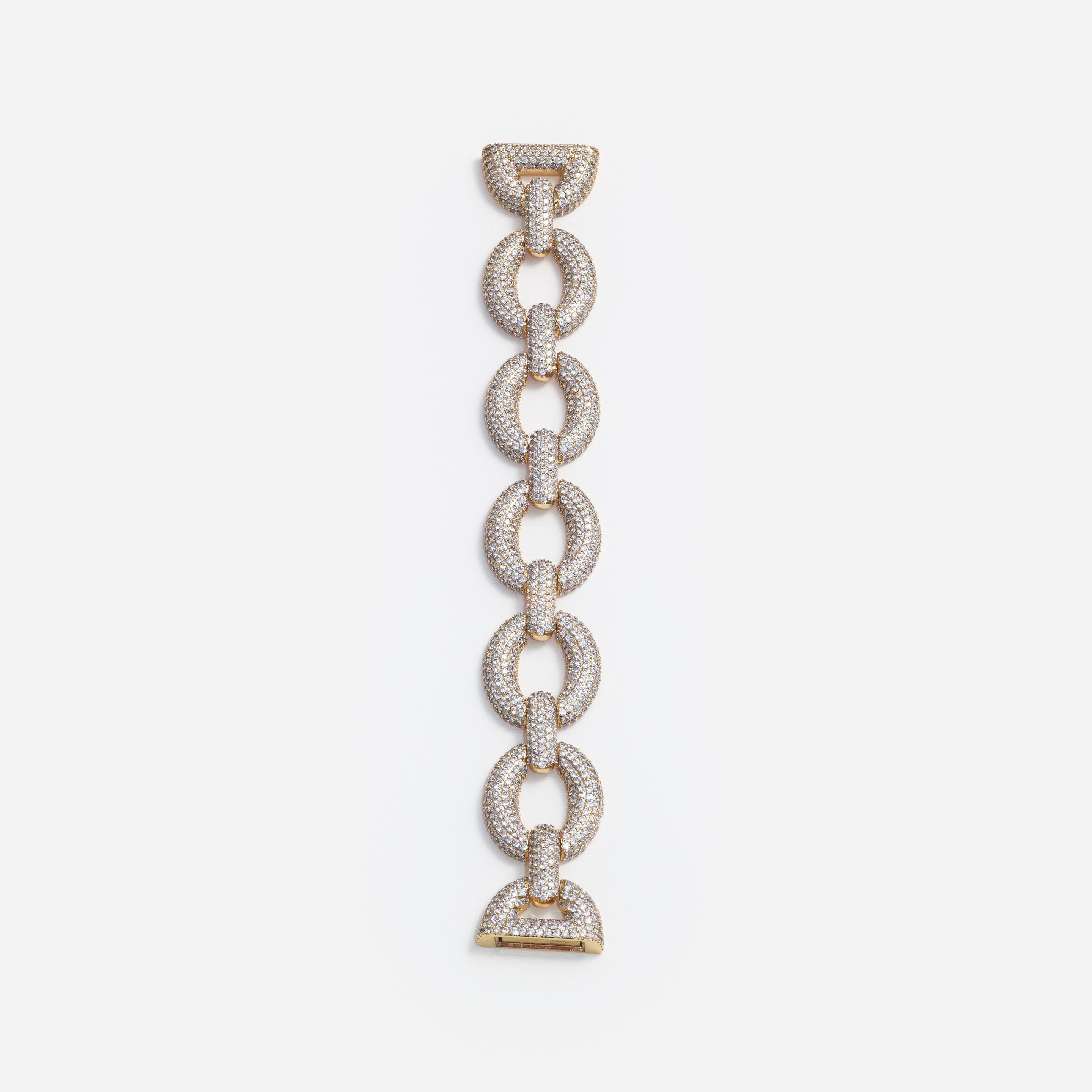 Gold Crystal Link Bracelet - 2