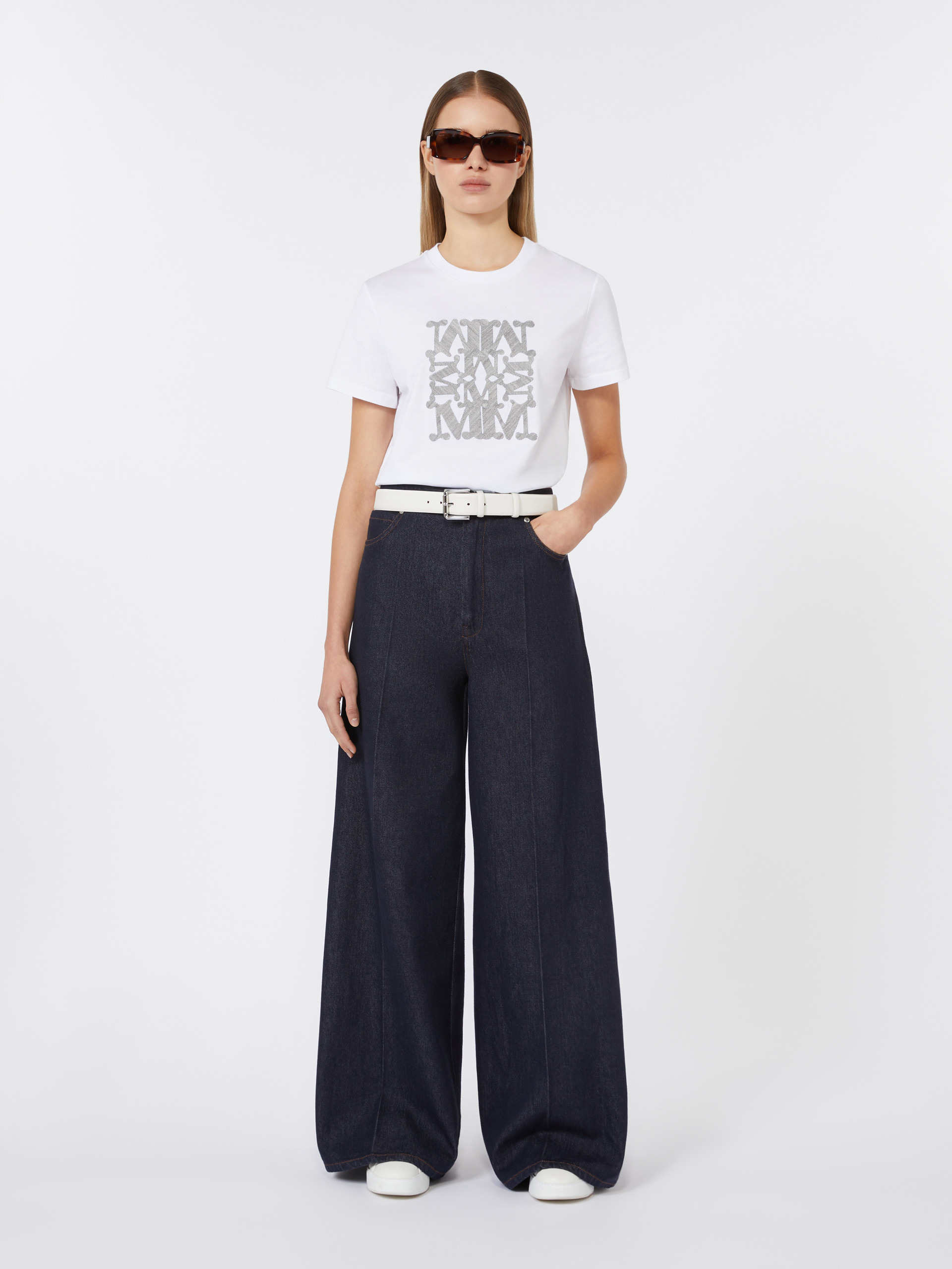 CARMINE Wide-leg denim jeans - 2