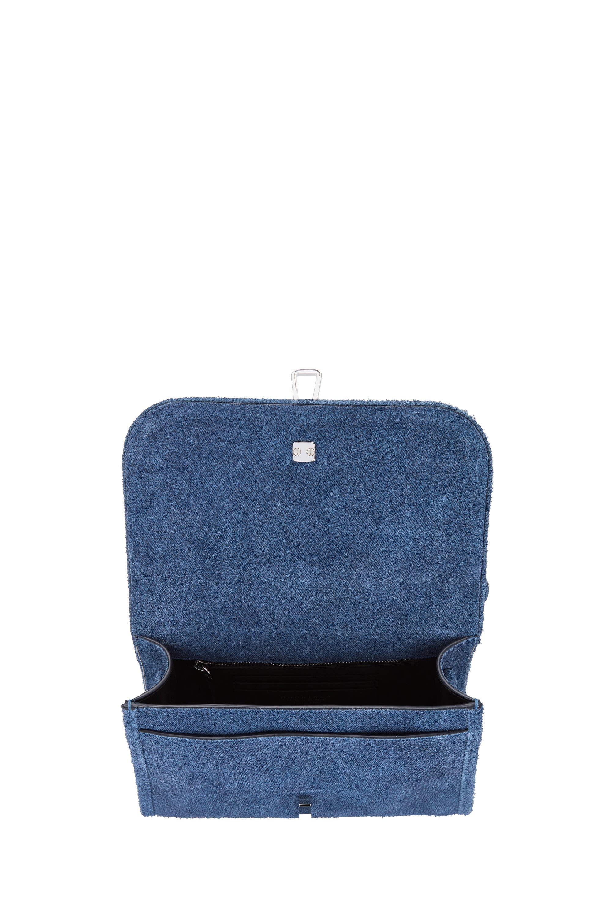 Small Leonora in Medium Blue Suede Denim - 5