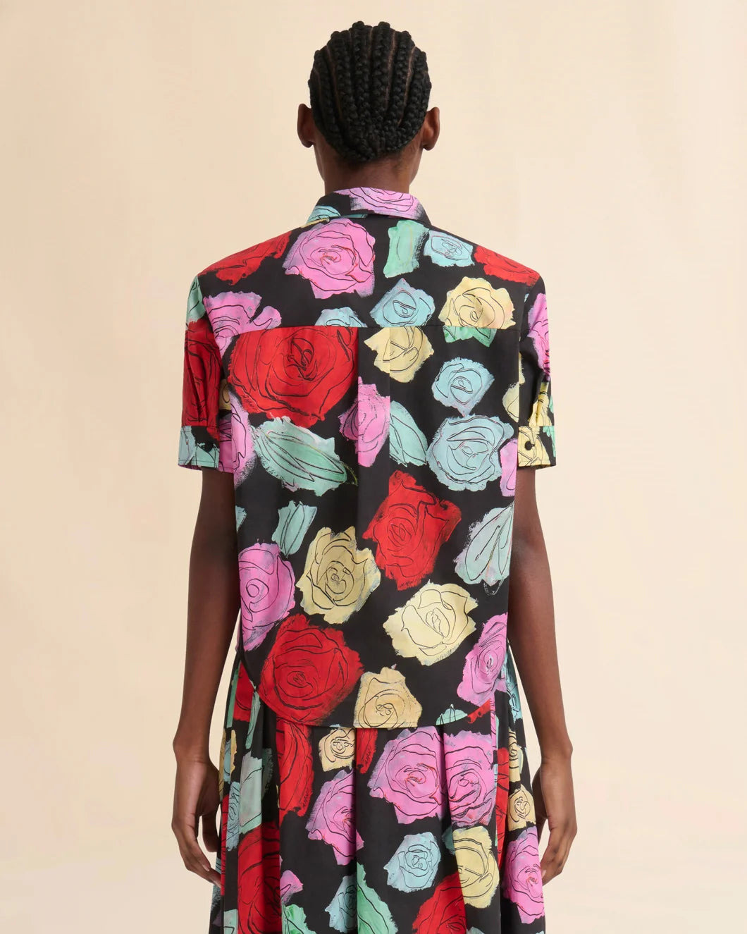 SHORT SLEEVED COTTON POPLIN SHIRT - 3