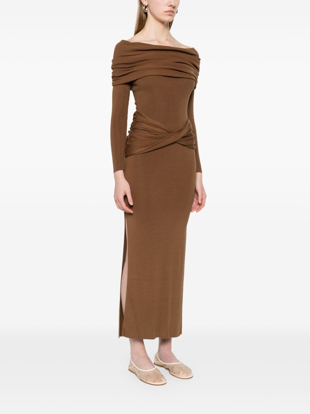 knitted maxi dress - 3