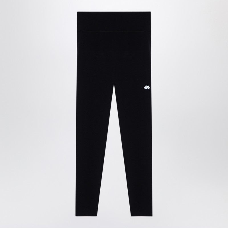 Balenciaga Black Activewear Leggings In Matt Nylon Blend Women - 1