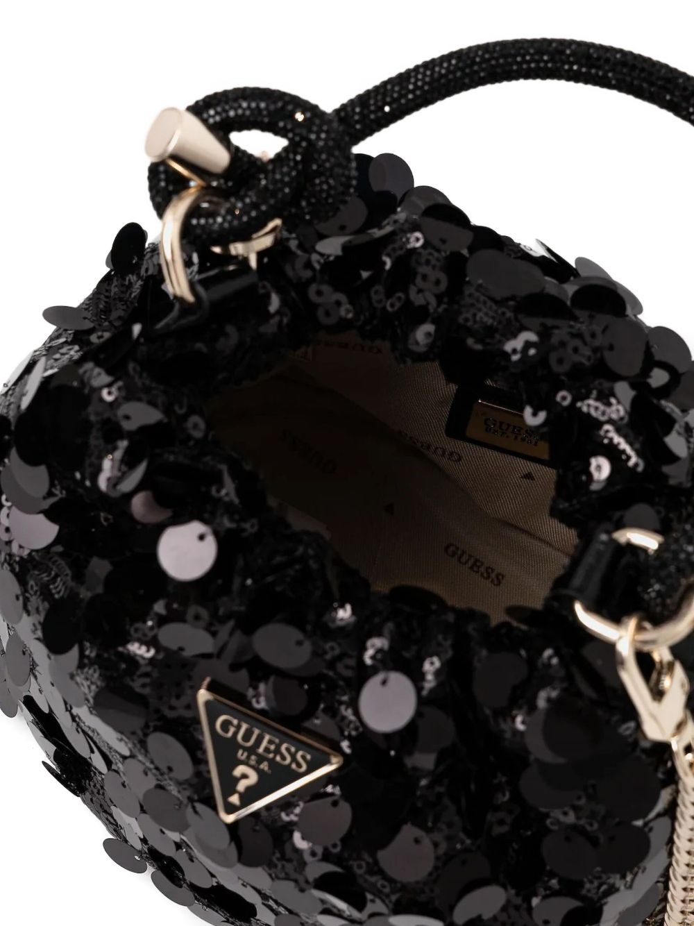 Holiday sequin-embellished mini bag - 5