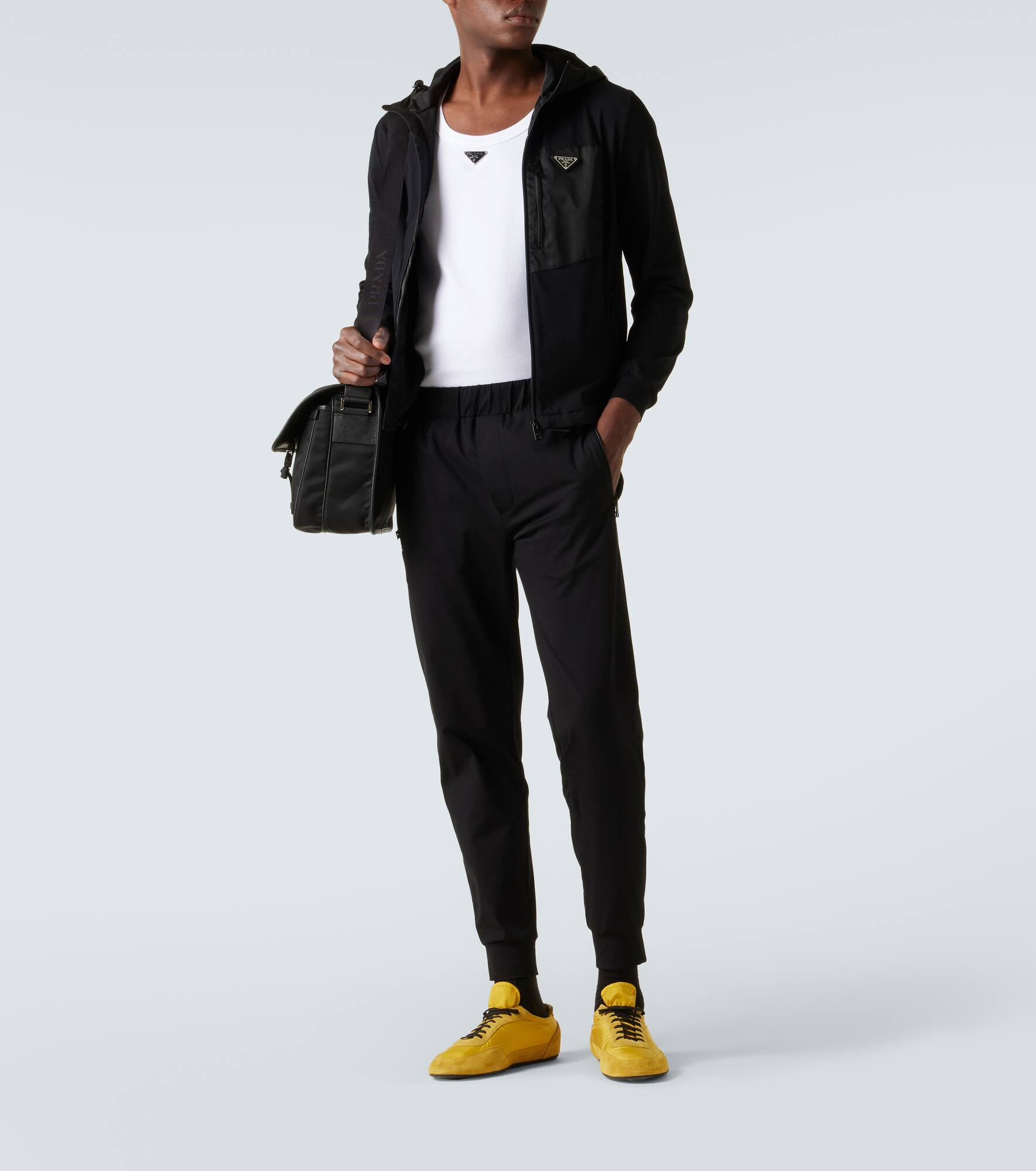 Technical cotton-blend slim pants - 2