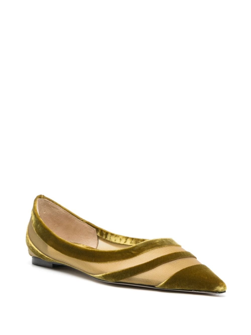 Love flocked tulle ballet pumps - 2