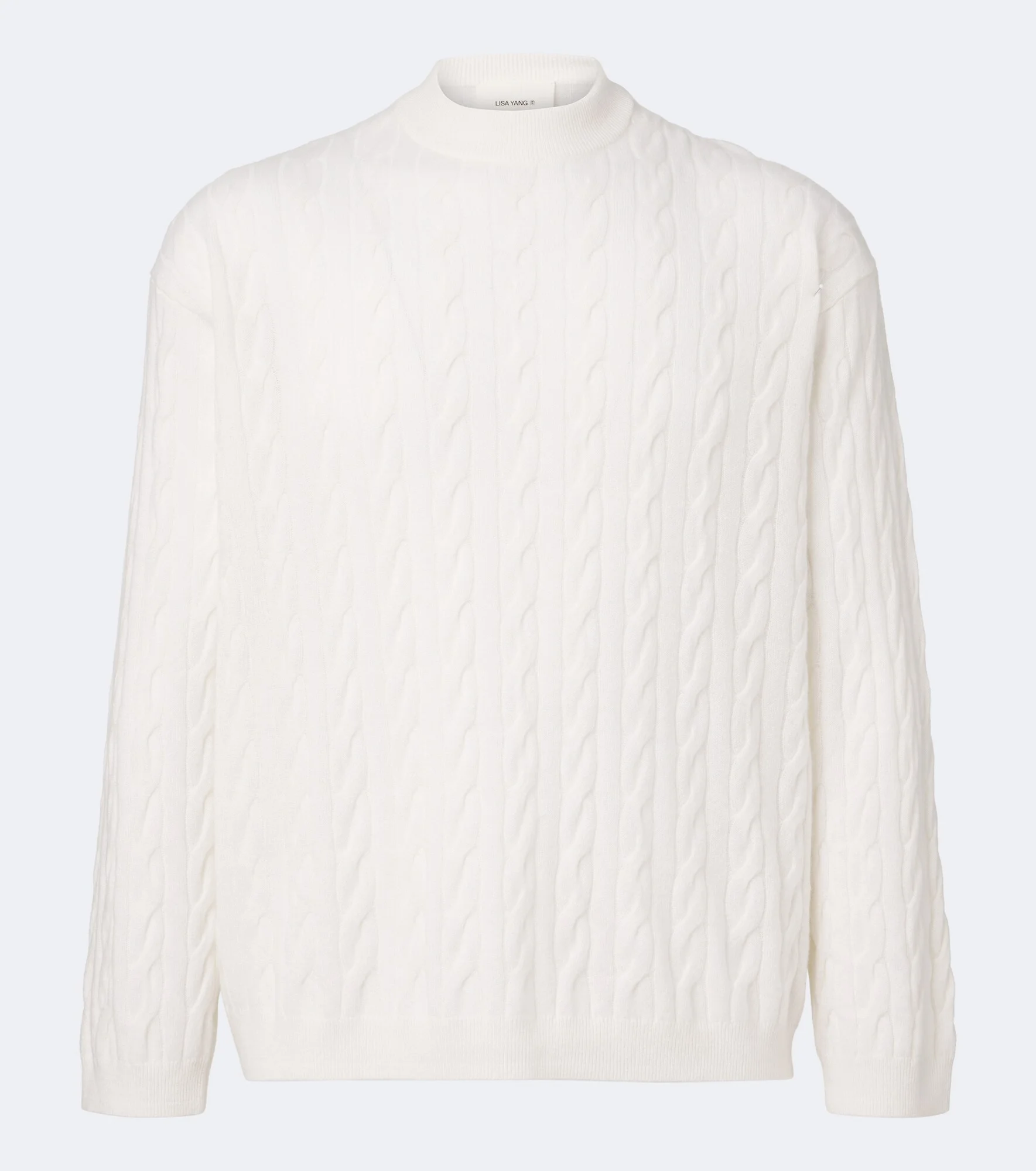Oskar cable-knit cashmere sweater - 1