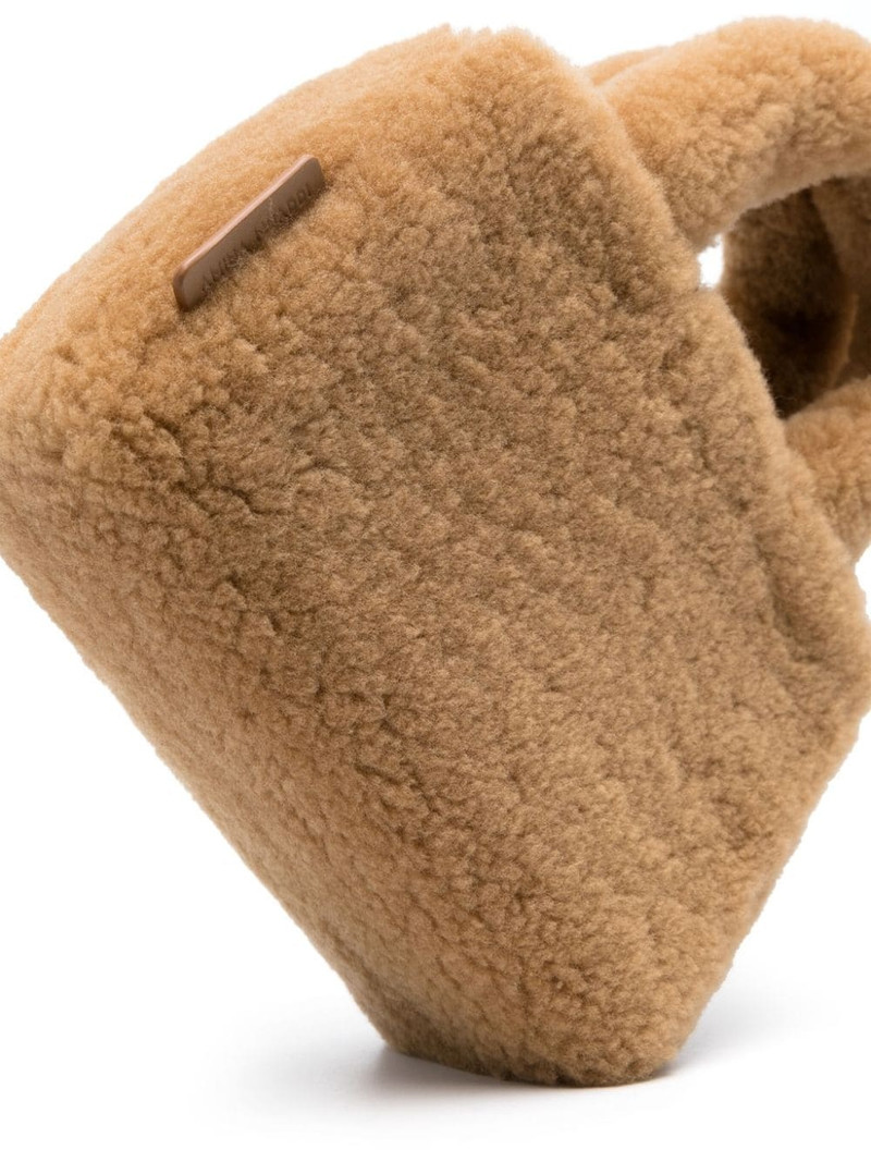 Amini Giuly shearling tote bag 4