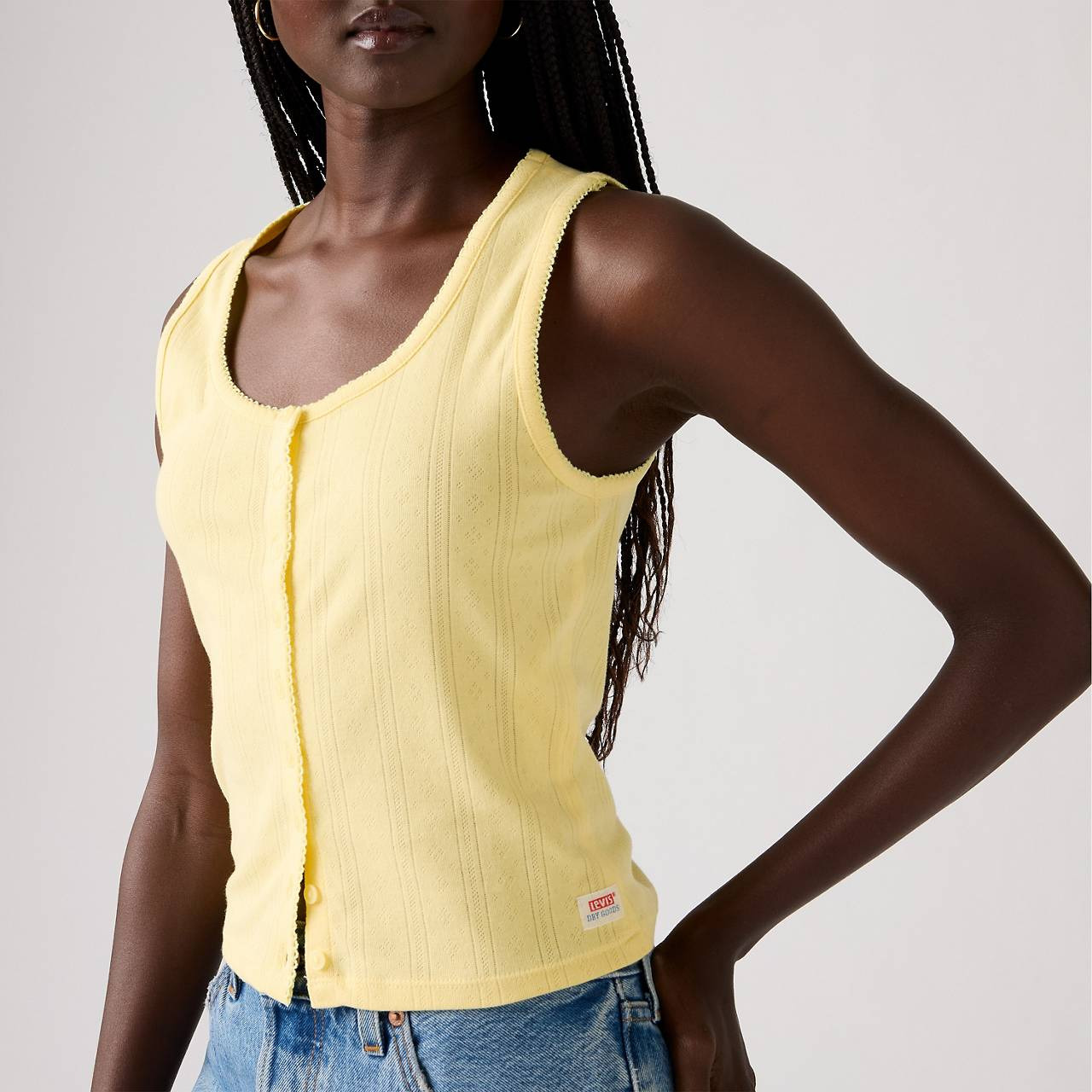 DRY GOODS WOMEN'S POINTELLE TANK TOP - 5